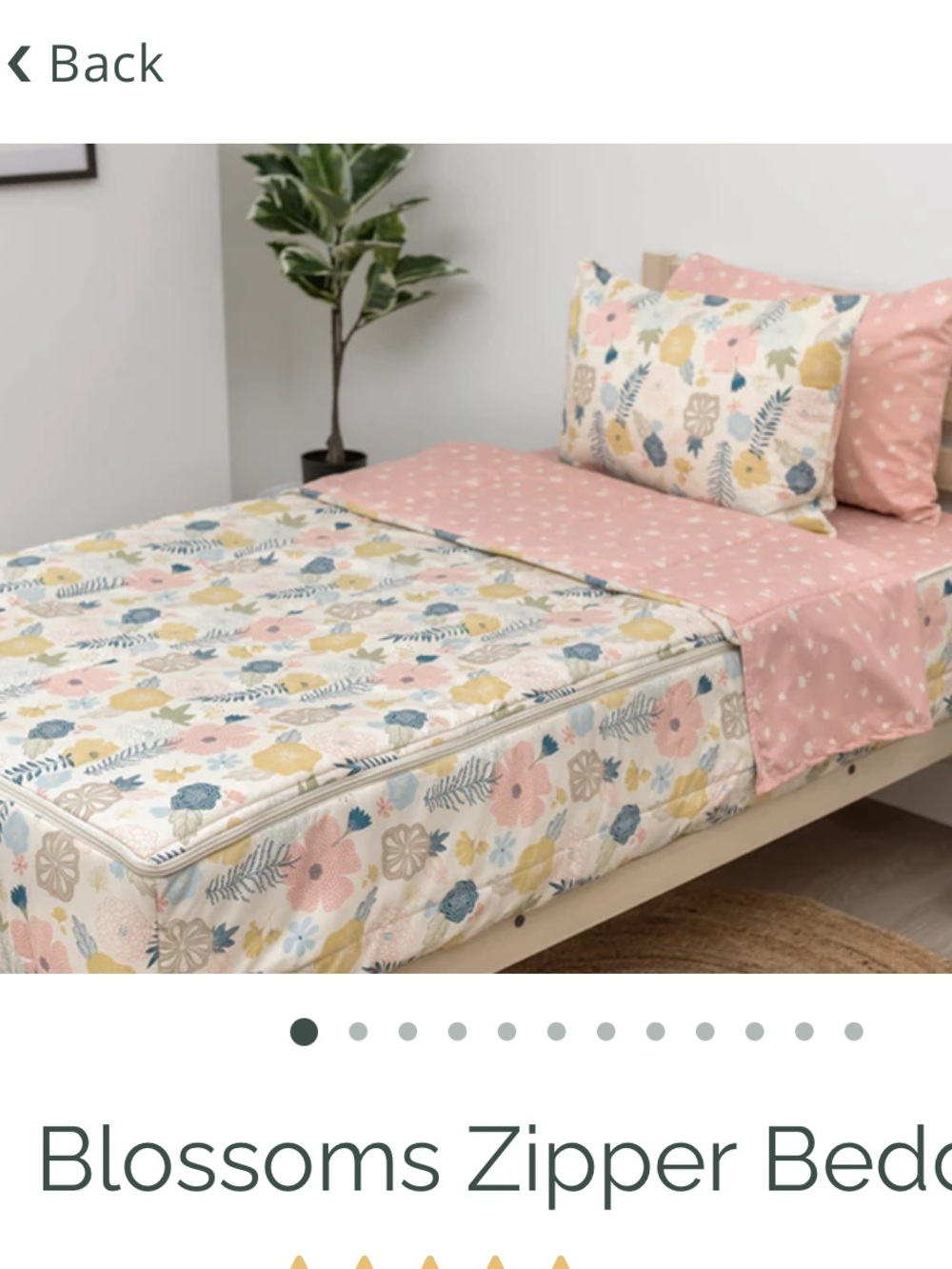 Beddy’s | full size Blossoms Zipper Bedding set